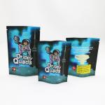 Foil Zipper Smell Proof CMYK Mylar Weed Packaging Bag for sale