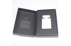 China Empty Fragrance Subscription Box Black And White With Foil Stamping Logo supplier