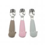 EN71 Stainless Baby Silicone Fork for sale