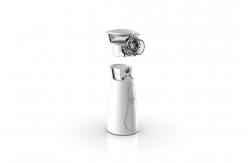China Modern Design Silent Handheld Portable Nebulizer White With One Button Switch supplier