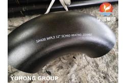 China LOW TEMPRETURE ALLOY STEEL BUTT WELD FITTING SA420 WPL3 LR ELBOW supplier