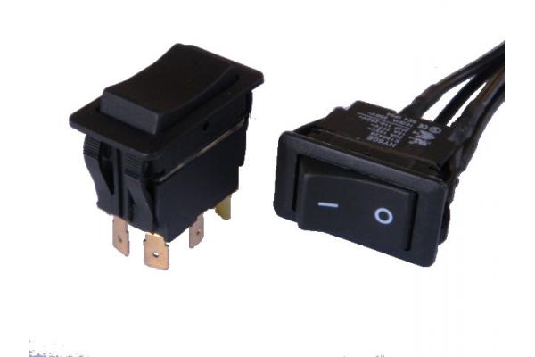 Mini Rectangle 4 Pin On Off Rocker Switch Panel 24A 12A UL Approved