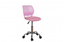 China Fabric Seat Armless Office Chairs Mid Back ,  Adjustable Height Kids Computer Chair supplier