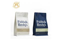 China CPP Resealable Coffee Packaging Bags With Valve Flat Bottom Stand Up Pouch supplier