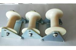 China Three Wheel Nylon Rollers Laying Cable Guide Roller supplier