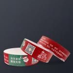 Christmas Festival Party Meeting Tyvek Paper Wristbands Security with Full Color Printing for sale