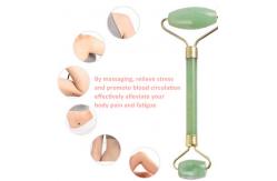 China Green Gua Sha Scraping Tool , Facial Jade Roller For Face Massage supplier