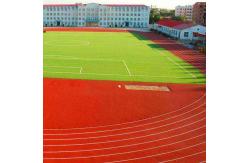 China No Peel Red Jogging Track Material For Semicircle Area Non Toxic supplier