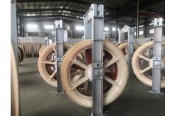 China 750mm Overhead Line Conductor Stringing Blocks With Nylon Wheels supplier