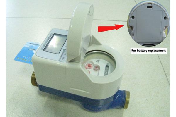 Brass DN 15 Smart Water Meter IC Card Prepayment With Exchange Battery