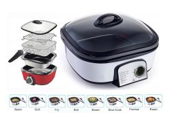 China Steaming Electric Multi Cooker , All Purpose Cooker Variable Temperature Controls Smokless supplier