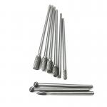 Two Sides Carbide Ball Burr Standard Cut Long Die Grinder Bits Silver Color for sale
