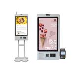 10 Point Capacitive Touch Restaurant Ordering Kiosk Self Service Kiosk Machine for sale