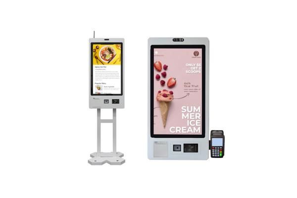 10 Point Capacitive Touch Restaurant Ordering Kiosk Self Service Kiosk Machine