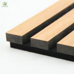 Natural Modern Acoustic Slat Wall Panel with 3D Model Design and 550kg/m3 Density for Living Room Sound Proofing for sale