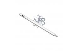 China Silver/White Custom Tablet Stylus Pencil With Palm Rejection Column Shape supplier