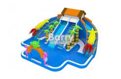China Giant Inflatable Water Park , Commercial Jungle House Water Park For Kids supplier