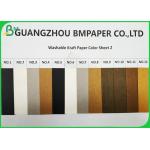 150cm * 100m Moisture Proof 0.55mm Washable Kraft Paper For Fashion Handbag