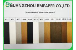 China 150cm * 100m Moisture Proof 0.55mm Washable Kraft Paper For Fashion Handbag supplier
