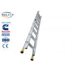 Aluminium Alloy Telescopic Ladder Tranmission Line Accessories with Hook Rung 2×8 to 2×13 Steps for sale