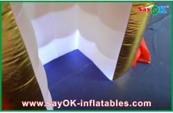 China Golden LED Inflatable Photo Booth /  Strong Oxford Cloth Photobooth With LED Light supplier