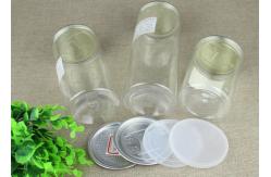 China Standard Clear Plastic Cylinder , Eco-friendly Aluminum Easy Open Jars supplier