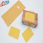 High Temperature Resistance 0.127mm Silicone Heating Insulation Materials For Gpu Cpu Heatsink for sale