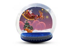 China Transparent Inflatable Human Snow Globe Photo Booth With Blower EN71 supplier