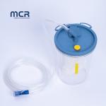 Medical Canister For Suction Machine 2.5L 1.5L Capacity With Suction Bag for sale