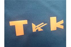 China Custom Shiny Orange TPU Iron On Clothing Patches , Heat Transfer Shoe Label supplier