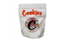 China Custom Food Packaging Stand Up Pouch With Window Mylar Plastic Bag supplier