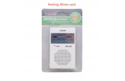 China Portable FM AM Radio with Pocket Mini Size and DC Power Supply In-Speaker Included supplier