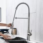 HOMEKA Coil Spring Kitchen Spray Taps 360 Degree PEX Swiveling Pull Out Hose