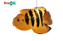 China Amusement Parks Yellow Tropical Fishes 2m Inflatable Lighting Decoration supplier