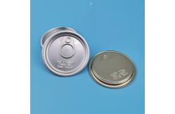 China 206 Full Open Aluminum EOE 0.245mm Easy Open Can Lids supplier