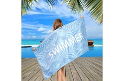 China Large Sublimation Quick Dry Microfiber Printed Beach Towel With Logo Custom Print supplier
