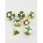 Baroque 7 Piece Polyhedral Gaming Dice Set Metal Sharp Edge For RPG for sale