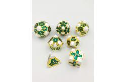 China Baroque 7 Piece Polyhedral Gaming Dice Set Metal Sharp Edge For RPG supplier