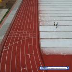13mm Thickness Jogging Track Material Non Toxic Playground Sport Field Green Red