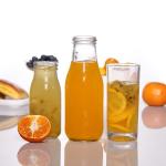 500ml Clear Juice Bottle Airtight Glass Juice Containers Decal Printing for sale