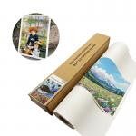 Latex Eco Solvent Inkjet 350gsm Self Adhesive Polyester Wall Fabric Canvas