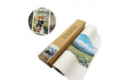 China Latex Eco Solvent Inkjet 350gsm Self Adhesive Polyester Wall Fabric Canvas supplier