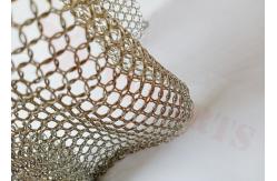 China 10mm Stainless Steel Wire Ring Mesh Curtain With Tracks For Space Partition supplier