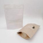 Kraft Biodegradable Stand Up Pouches Paper Bag With Clear Window