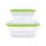 Collapsible Silicone Food Storage Boxes 500 1000ml for sale