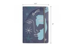 China 60sht 70gsm Recycled Paper Notebook Small Office Stationery SGS With Elastic Band supplier