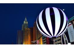 China RGBW AC 400W Inflatable Moon Balloon Light DMX And Dimmable 1.6m Diameter supplier