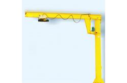 China 360 Degree Articulating Column Pillar Mounted Jib Crane 3T With Electric Rope Hoist supplier