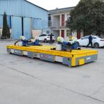 Height 60cm Warehouse Transfer Cart , 12T Omnidirectional Industrial Transfer Trolley