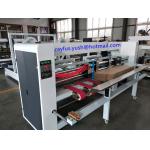 Corrugated Carton Box Stitching Machine / Automatic Folder Gluer Counting Stacking